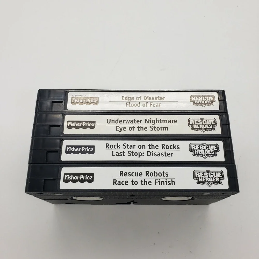 4 Fisher Price Rescue Heroes Children's, 8 episodes (VHS, 2001)‎ Tested Great